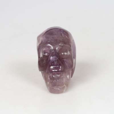 Popular Big Carved Skull for Sale Natural 3''  Amethyst Quartz Crystal Carved Skulls